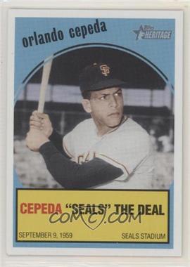 2008 Topps Heritage - Baseball Flashbacks #BF9 - Orlando Cepeda