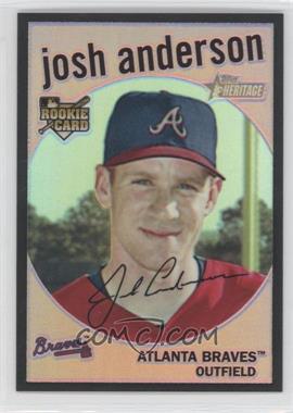 2008 Topps Heritage - Chrome - Black Border Refractor #C130 - Josh Anderson /59