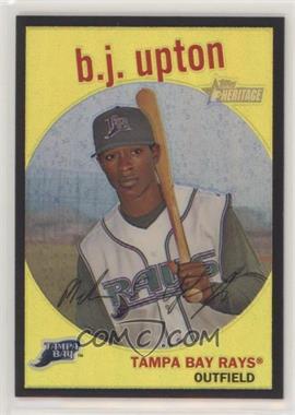 2008 Topps Heritage - Chrome - Black Border Refractor #C76 - B.J. Upton /59