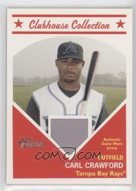 2008 Topps Heritage - Clubhouse Collection Relic #CCCC - Carl Crawford