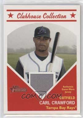 2008 Topps Heritage - Clubhouse Collection Relic #CCCC - Carl Crawford