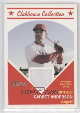 2008 Topps Heritage - Clubhouse Collection Relic #CCGA - Garret Anderson