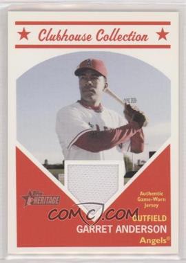 2008 Topps Heritage - Clubhouse Collection Relic #CCGA - Garret Anderson