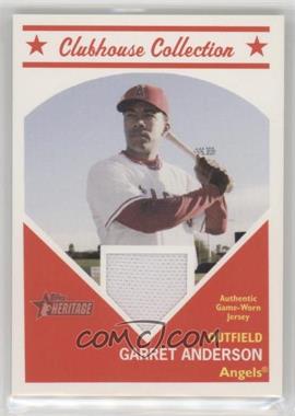 2008 Topps Heritage - Clubhouse Collection Relic #CCGA - Garret Anderson