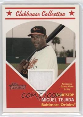 2008 Topps Heritage - Clubhouse Collection Relic #CCMT - Miguel Tejada