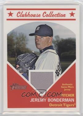 2008 Topps Heritage - Clubhouse Collection Relic #HCCJB - Jeremy Bonderman