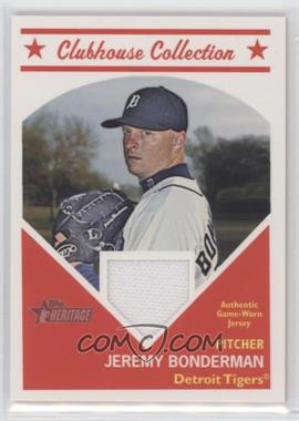 2008 Topps Heritage - Clubhouse Collection Relic #HCCJB - Jeremy Bonderman