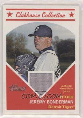 2008 Topps Heritage - Clubhouse Collection Relic #HCCJB - Jeremy Bonderman