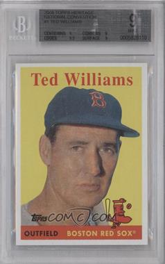 2008 Topps Heritage - National Convention VIP #1 - Ted Williams [BGS 9 MINT]