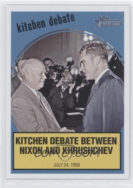 2008 Topps Heritage - News Flashbacks #NF6 - Nikita Khrushchev, Richard Nixon
