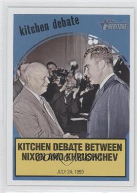 2008 Topps Heritage - News Flashbacks #NF6 - Nikita Khrushchev, Richard Nixon