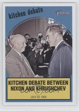 2008 Topps Heritage - News Flashbacks #NF6 - Nikita Khrushchev, Richard Nixon