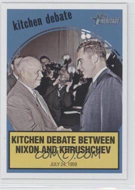 2008 Topps Heritage - News Flashbacks #NF6 - Nikita Khrushchev, Richard Nixon