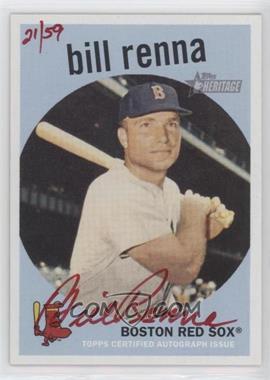 2008 Topps Heritage - Real One Autographs - Red Ink #ROA-BR - Bill Renna /59