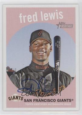 2008 Topps Heritage - Real One Autographs #ROA-FL - Fred Lewis