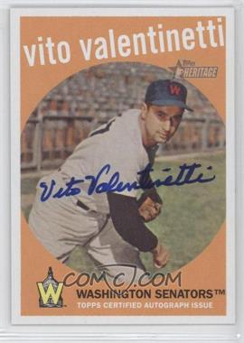 2008 Topps Heritage - Real One Autographs #ROA-VV - Vito Valentinetti