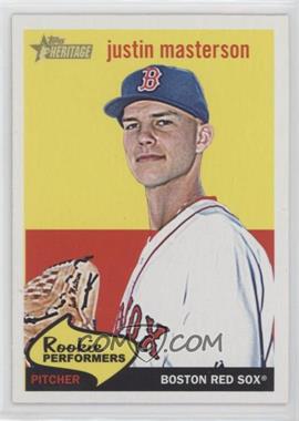 2008 Topps Heritage - Rookie Performers #RP14 - Justin Masterson