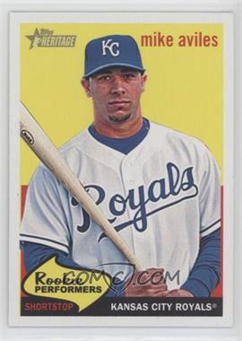 2008 Topps Heritage - Rookie Performers #RP2 - Mike Aviles