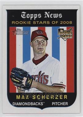 2008 Topps Heritage High Number - [Base] #519 - Rookie Stars of 2008 - Max Scherzer