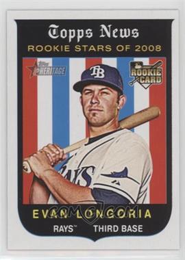 2008 Topps Heritage High Number - [Base] #650 - Rookie Stars of 2008 - Evan Longoria