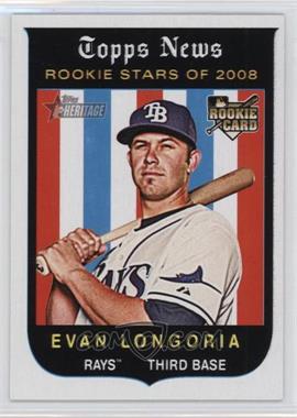 2008 Topps Heritage High Number - [Base] #650 - Rookie Stars of 2008 - Evan Longoria