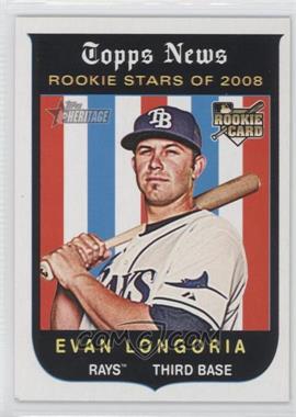 2008 Topps Heritage High Number - [Base] #650 - Rookie Stars of 2008 - Evan Longoria