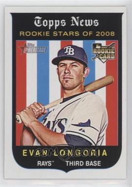 2008 Topps Heritage High Number - [Base] #650 - Rookie Stars of 2008 - Evan Longoria