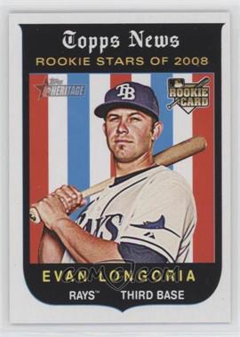 2008 Topps Heritage High Number - [Base] #650 - Rookie Stars of 2008 - Evan Longoria
