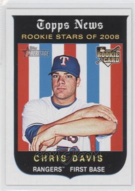2008 Topps Heritage High Number - [Base] #671 - Rookie Stars of 2008 - Chris Davis