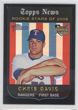 2008 Topps Heritage High Number - Chrome - Black Border Refractor #C289 - Chris Davis /59