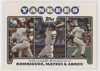 Alex Rodriguez, Hideki Matsui, Bobby Abreu