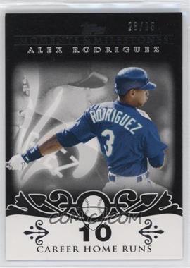 2008 Topps Moments & Milestones - [Base] - Black #1-10 - Alex Rodriguez (2007 - 500 Career Home Runs (518 Total)) /25 [EX to NM]