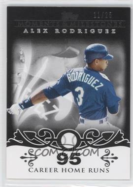 2008 Topps Moments & Milestones - [Base] - Black #1-95 - Alex Rodriguez (2007 - 500 Career Home Runs (518 Total)) /25