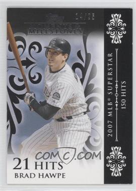 2008 Topps Moments & Milestones - [Base] - Black #101-21 - Brad Hawpe (2007 MLB Superstar - 150 Hits) /25