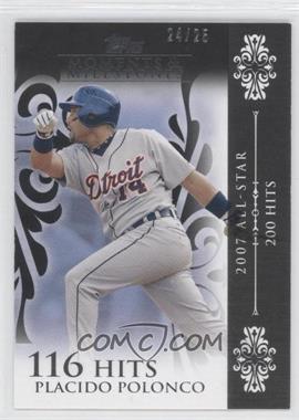 2008 Topps Moments & Milestones - [Base] - Black #103-116 - Placido Polanco (2007 All-Star - 200 Hits) /25