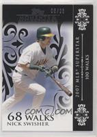 Nick Swisher (2007 MLB Superstar - 100 Walks) #/25