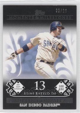 2008 Topps Moments & Milestones - [Base] - Black #106-13 - Adrian Gonzalez (2007 MLB Superstar - 100 RBIs) /25