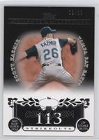 Scott Kazmir (2007 MLB Superstar - 239 Strikeouts) #/25