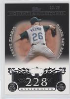 Scott Kazmir (2007 MLB Superstar - 239 Strikeouts) #/25