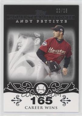 2008 Topps Moments & Milestones - [Base] - Black #112-165 - Andy Pettitte (2007 - 200 Career Wins (201 Total)) /25