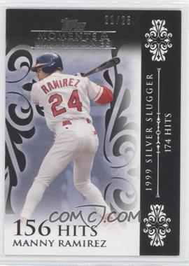 2008 Topps Moments & Milestones - [Base] - Black #118-156 - Manny Ramirez (1999 Silver Slugger - 174 Hits) /25