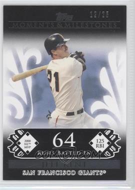 2008 Topps Moments & Milestones - [Base] - Black #122-64 - Jeff Kent (2000 NL MVP - 125 RBIs) /25