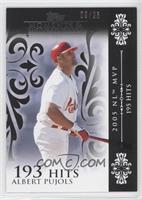 Albert Pujols (2005 NL MVP - 195 Hits) #/25