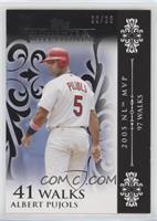 Albert Pujols (2005 NL MVP - 97 Walks) #/25