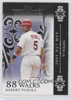 Albert Pujols (2005 NL MVP - 97 Walks) [Noted] #/25