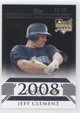 2008 Topps Moments & Milestones - [Base] - Black #157 - Jeff Clement (2008 Rookie) /25