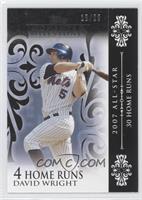 David Wright (2007 All-Star - 30 Home Runs) #/25