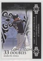 Aaron Hill (2007 MLB Superstar - 47 Doubles) #/25