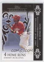 Jimmy Rollins (2007 MLB Superstar - 30 Home Runs) #/25