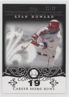 Ryan Howard (2007 - 100 Career Home Runs (129 Total)) #/25